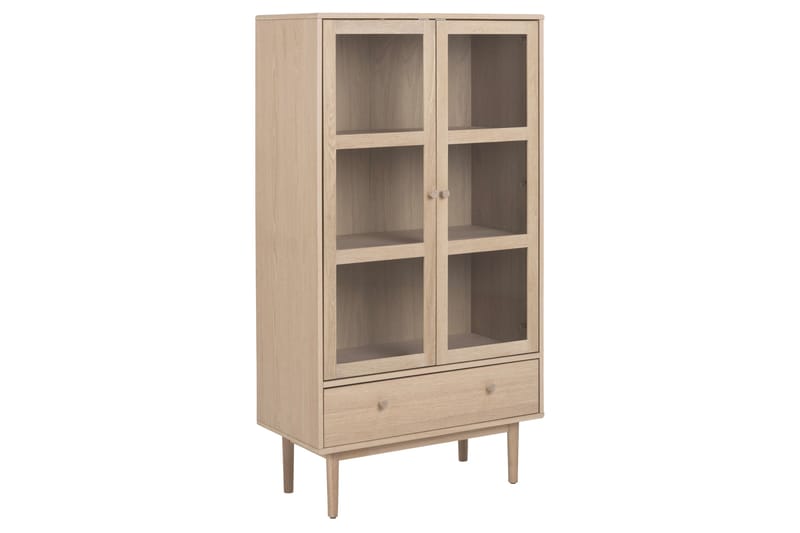 Vitriinikaappi Salama 144,8 cm - Valkoinen - Säilytys - Kaappi - Vitriini