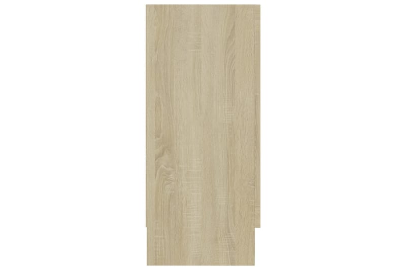 Vitriinikaappi Sonoma-tammi 120x30,5x70 cm lastulevy - Ruskea - Säilytys - Kaappi - Vitriini