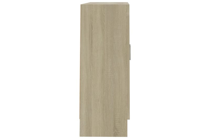 Vitriinikaappi Sonoma-tammi 82,5x30,5x80 cm lastulevy - Ruskea - Säilytys - Kaappi - Vitriini