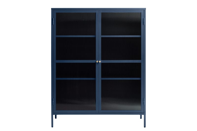 Vitriinikaappi Umtiti 111x140 cm - Sininen - Säilytys - Kaappi - Vitriini
