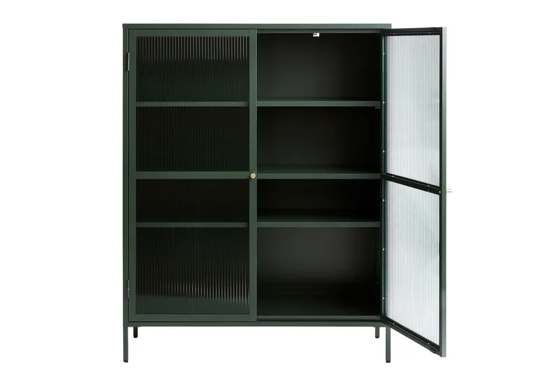 Vitriinikaappi Umtiti 111x140 cm - Vihreä - Säilytys - Kaappi - Vitriini