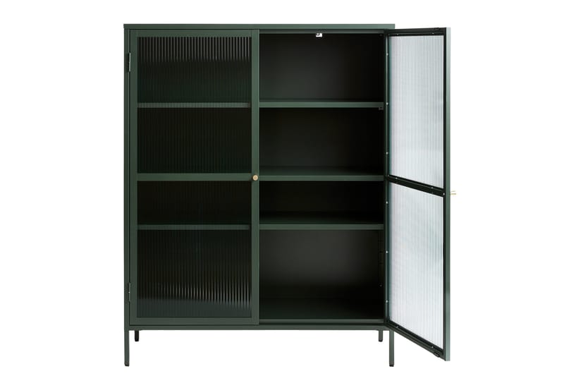 Vitriinikaappi Umtiti 111x140 cm - Vihreä - Säilytys - Kaappi - Vitriini