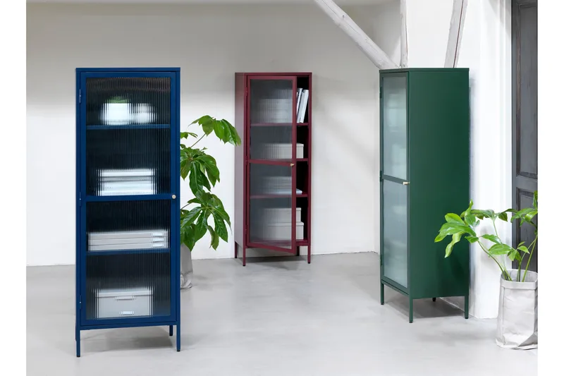 Vitriinikaappi Umtiti 58x160 cm - Vihreä - Säilytys - Kaappi - Vitriini