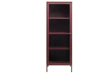 Vitriinikaappi Umtiti 58x160 cm - Punainen - Säilytys - Kaappi - Vitriini