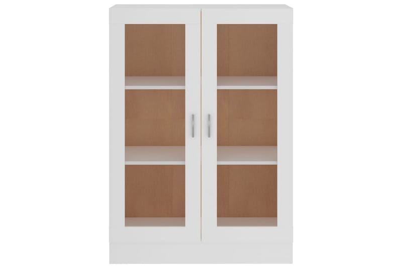 Vitriinikaappi valkoinen 82,5x30,5x115 cm lastulevy - Valkoinen - Säilytys - Kaappi - Vitriini