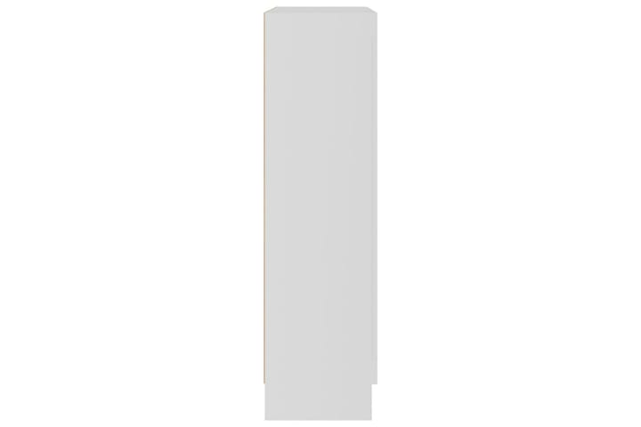 Vitriinikaappi valkoinen 82,5x30,5x115 cm lastulevy - Valkoinen - Vitriini