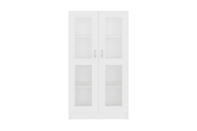Vitriinikaappi valkoinen 82,5x30,5x150 cm lastulevy - Valkoinen - Säilytys - Kaappi - Vitriini