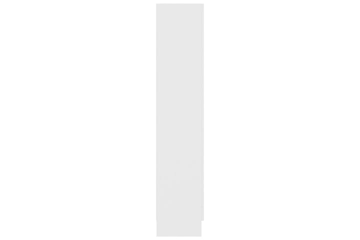 Vitriinikaappi valkoinen 82,5x30,5x150 cm lastulevy - Valkoinen - Vitriini