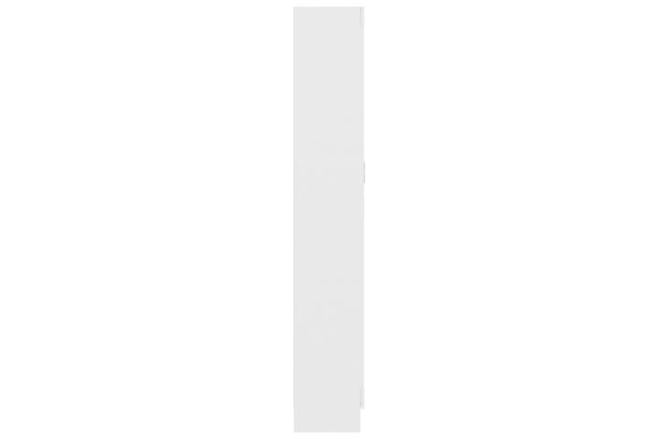 Vitriinikaappi valkoinen 82,5x30,5x185,5 cm lastulevy - Valkoinen - Vitriini