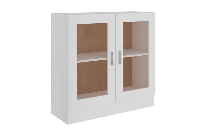 Vitriinikaappi valkoinen 82,5x30,5x80 cm lastulevy - Valkoinen - Säilytys - Kaappi - Vitriini