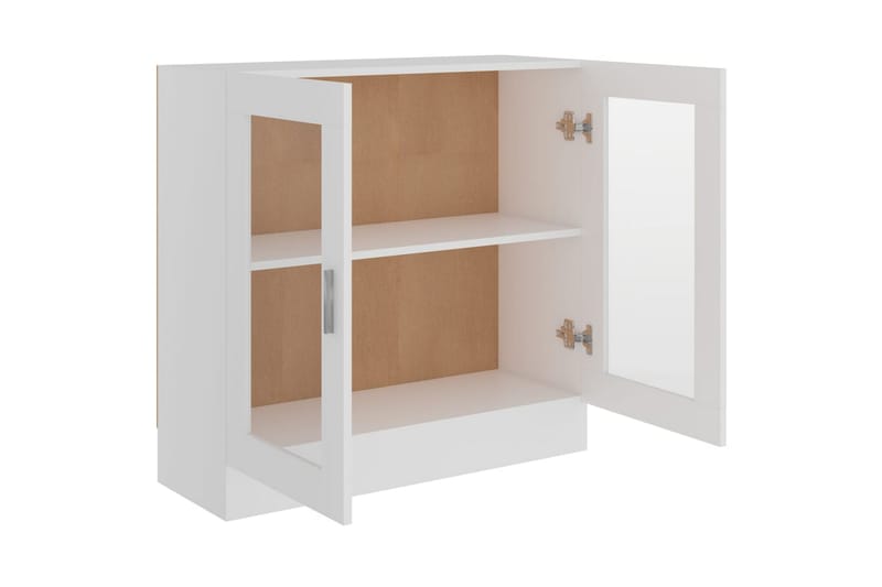 Vitriinikaappi valkoinen 82,5x30,5x80 cm lastulevy - Valkoinen - Säilytys - Kaappi - Vitriini