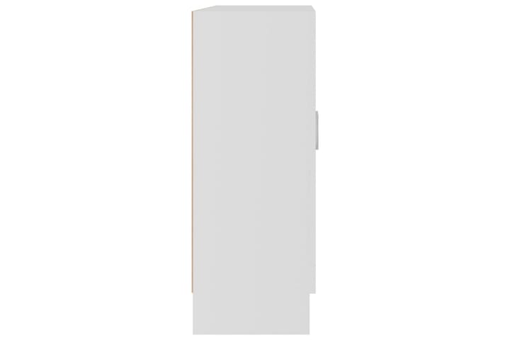 Vitriinikaappi valkoinen 82,5x30,5x80 cm lastulevy - Valkoinen - Vitriini