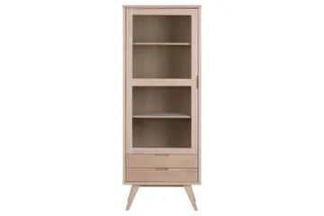 Vitrinäskaappi Simmadon 190 cm - Valkoinen - Säilytys - Kaappi - Vitriini