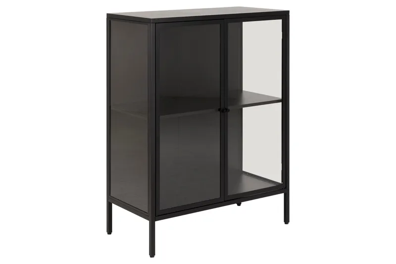 Vitrinäskaappi Wiester 98,7 cm - Musta - Säilytys - Kaappi - Vitriini