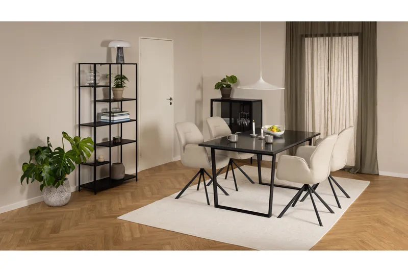 Vitrinäskaappi Wiester 98,7 cm - Musta - Säilytys - Kaappi - Vitriini