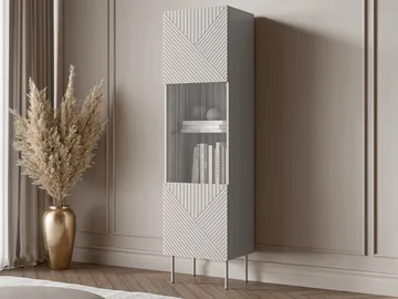 vitriinikaappi ART DECO -vitriini beige - Säilytys - Kaappi - Vitriini