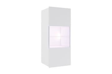 Vitriinikaappi Calabrini 45x32x117 cm - Valkoinen - Säilytys - Kaappi - Vitriini