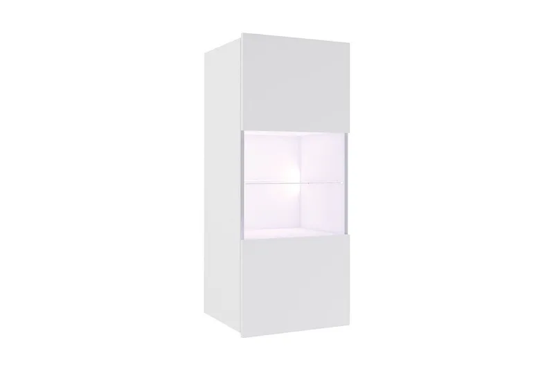 Vitriinikaappi Calabrini 45x32x117 cm, Valkoinen