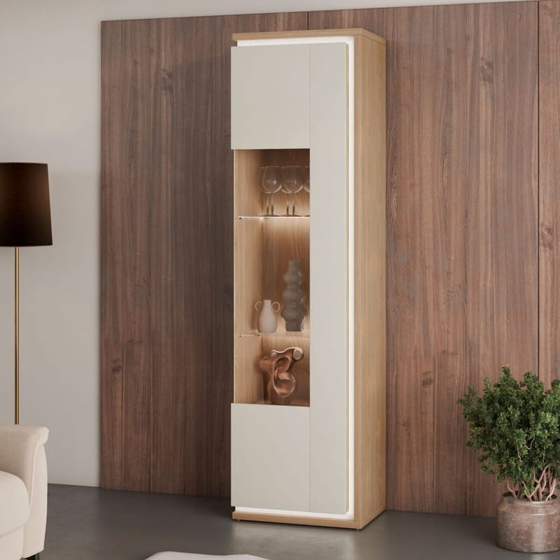 Vitriinikaappi Dore 1 ovi oikealle - Säilytys - Kaappi - Vitriini