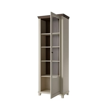 Vitriinikaappi Evora 1 ovi oikea - Vaalea beige - Säilytys - Kaappi - Vitriini