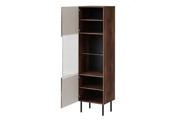 Vitriinikaappi Juniskär 51 cm - Pähkinäpuu - Säilytys - Kaappi - Vitriini