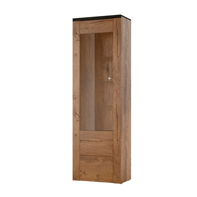 Vitriinikaappi Larona 1 ovi, Lefkas tammi, 206 cm