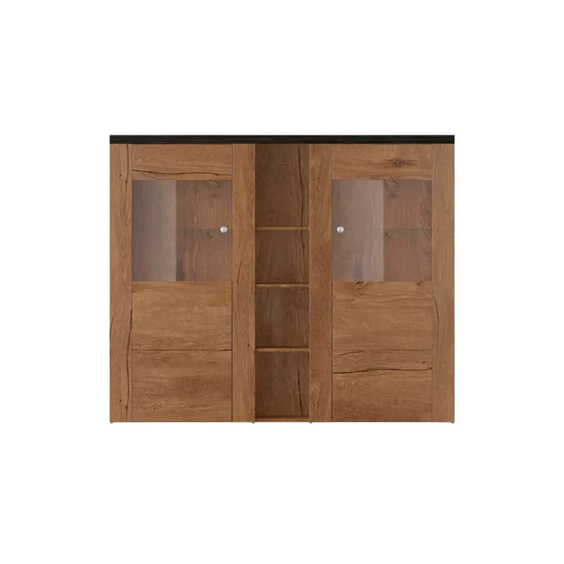 Vitriinikaappi Larona 2 ovea - Lefkas tammi - Säilytys - Kaappi - Vitriini