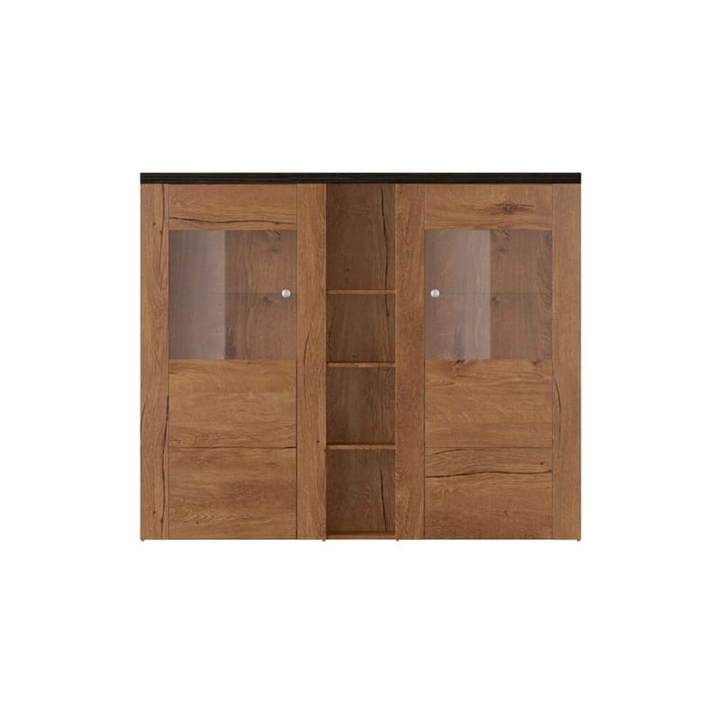 Vitriinikaappi Larona 2 ovea - Lefkas tammi - Säilytys - Kaappi - Vitriini