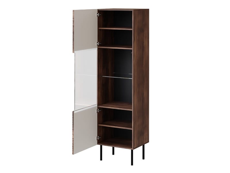 vitriinikaappi NO_BRAND ART DECO -vitriini beige - Säilytys - Kaappi - Vitriini