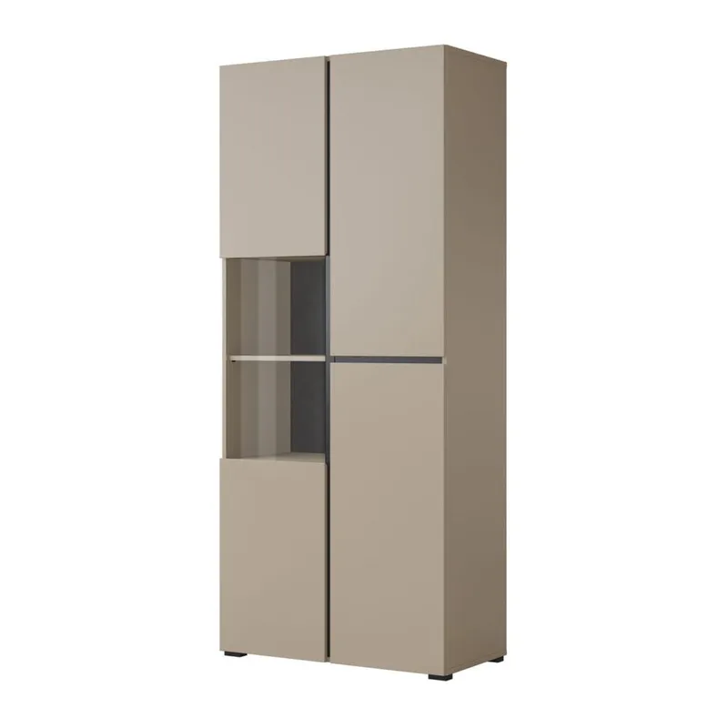 Vitriinikaappi Risti 3 ovea, Kongo - Musta