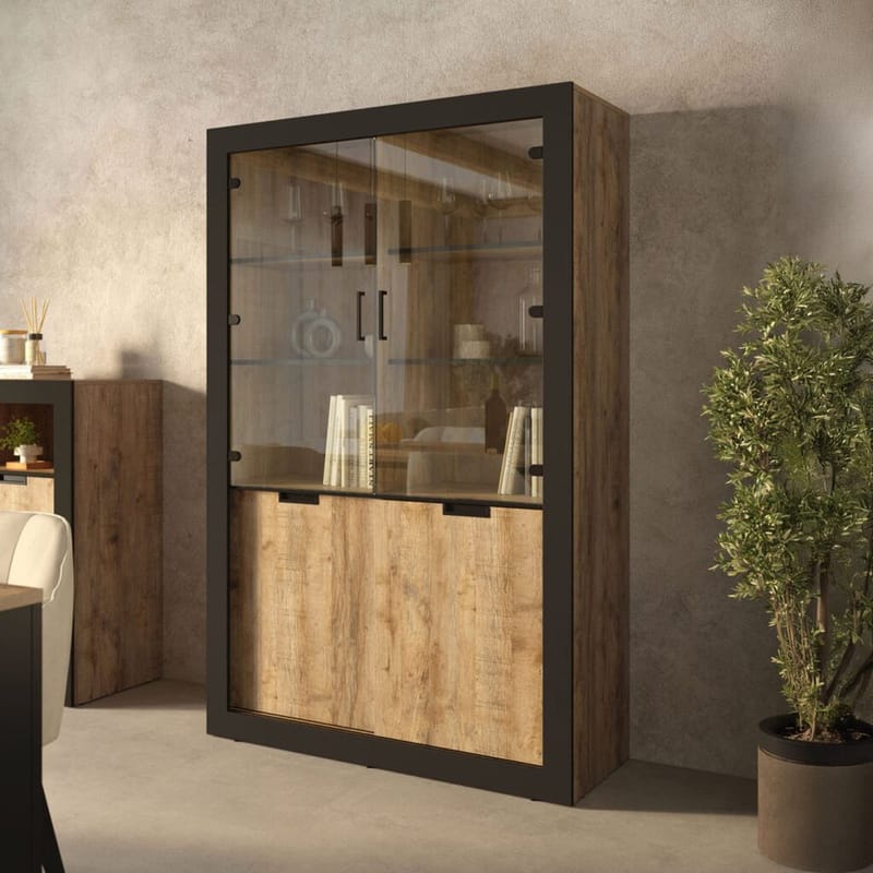 Vitriinikaappi Tudor 4 ovea - Säilytys - Kaappi - Vitriini