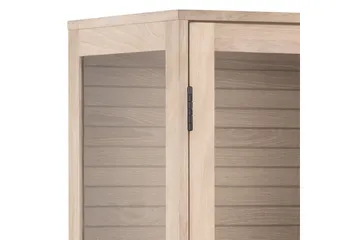Vitrinäkaappi Sakie 180 cm - Valkoinen - Säilytys - Kaappi - Vitriini