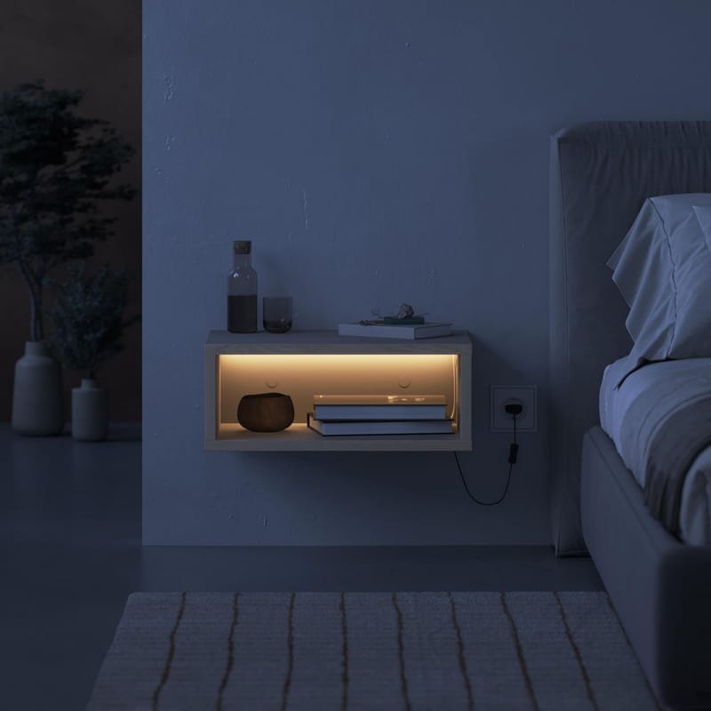 Volena Yöpöytä 45 cm - hiekkakivi - Säilytys - Kaappi - Säilytyskaappi