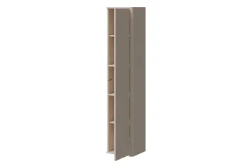 Zalricus Vitriinikaappi 36x164 cm - Beige - Säilytys - Kaappi - Vitriini