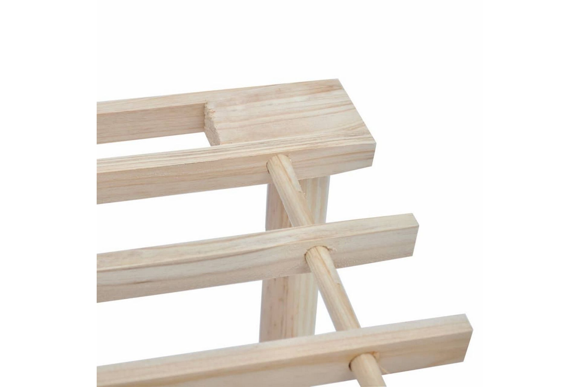 3-kerroksinen kenkäteline 2 kpl täysi kuusi - Beige - Säilytys - Kenkäsäilytys