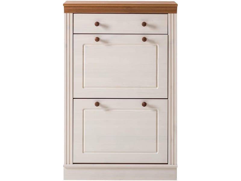 Anita kenkäteline 80x105 cm - Valkoinen/Hunaja - Säilytys - Kenkäsäilytys