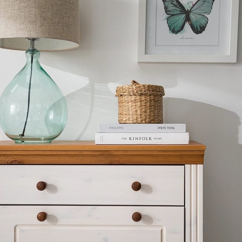 Anita kenkäteline 80x105 cm - Valkoinen/Hunaja - Säilytys - Kenkäsäilytys