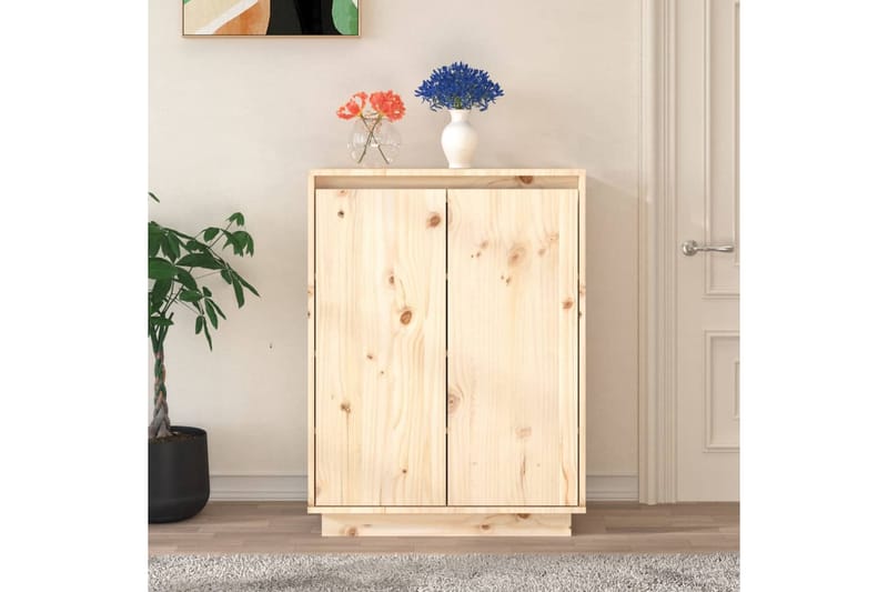 beBasic Kenkäkaappi 60x35x80 cm täysi mänty - Ruskea - Säilytys - Kenkäsäilytys