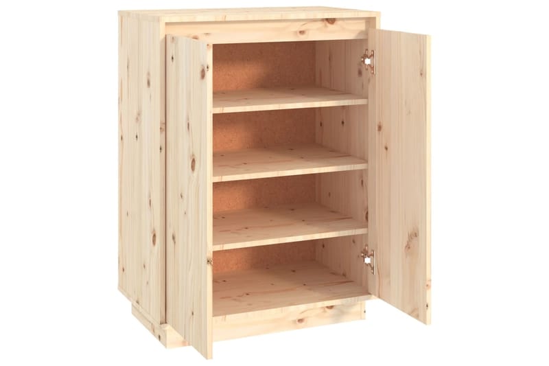 beBasic Kenkäkaappi 60x35x80 cm täysi mänty - Ruskea - Säilytys - Kenkäsäilytys
