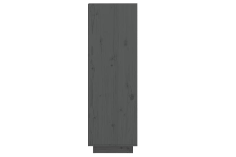beBasic Kenkäkaappi harmaa 34x30x105 cm täysi mänty - Harmaa - Säilytys - Kenkäsäilytys