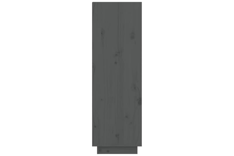 beBasic Kenkäkaappi harmaa 60x34x105 cm täysi mänty - Harmaa - Säilytys - Kenkäsäilytys