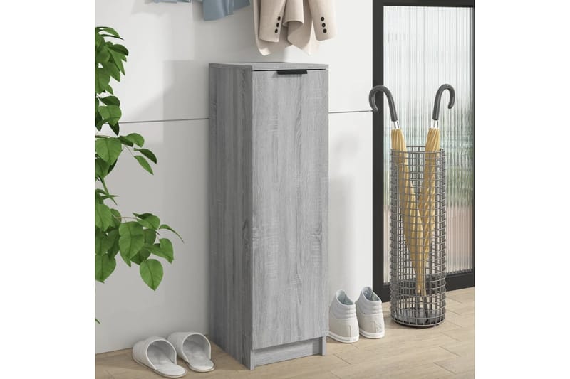 beBasic Kenkäkaappi harmaa Sonoma 30x35x100 cm tekninen puu - Harmaa - Säilytys - Kenkäsäilytys