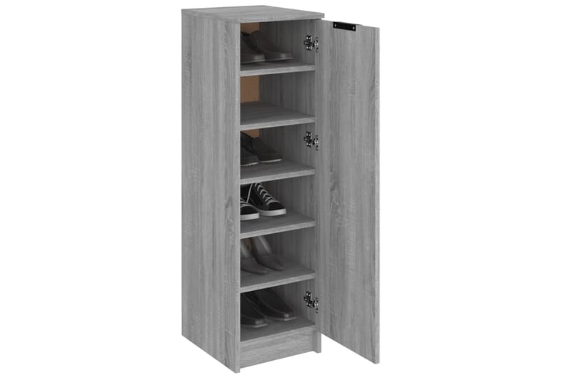 beBasic Kenkäkaappi harmaa Sonoma 30x35x100 cm tekninen puu - Harmaa - Säilytys - Kenkäsäilytys