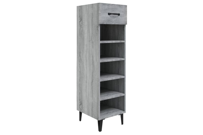 beBasic Kenkäkaappi harmaa Sonoma 30x35x105 cm tekninen puu - Harmaa - Säilytys - Kenkäsäilytys