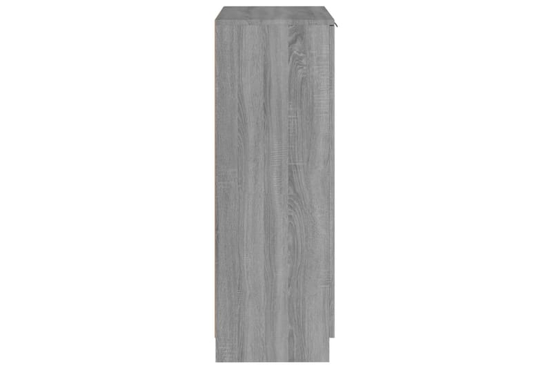beBasic Kenkäkaappi harmaa Sonoma 59x35x100 cm tekninen puu - Harmaa - Säilytys - Kenkäsäilytys