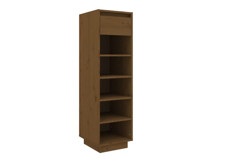 beBasic Kenkäkaappi hunajanruskea 34x30x105 cm täysi mänty - Ruskea - Säilytys - Kenkäsäilytys