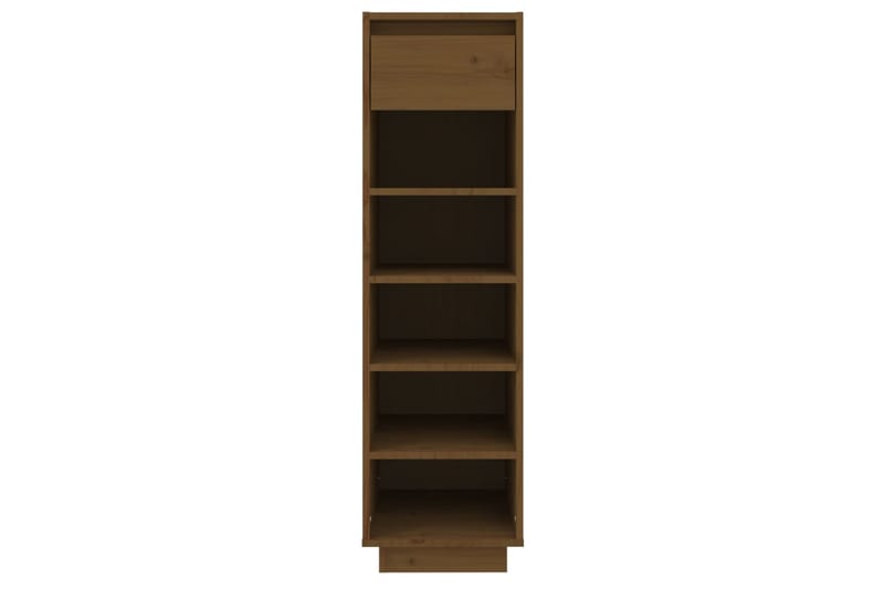 beBasic Kenkäkaappi hunajanruskea 34x30x105 cm täysi mänty - Ruskea - Säilytys - Kenkäsäilytys