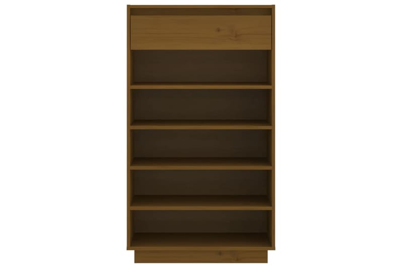 beBasic Kenkäkaappi hunajanruskea 60x34x105 cm täysi mänty - Ruskea - Säilytys - Kenkäsäilytys