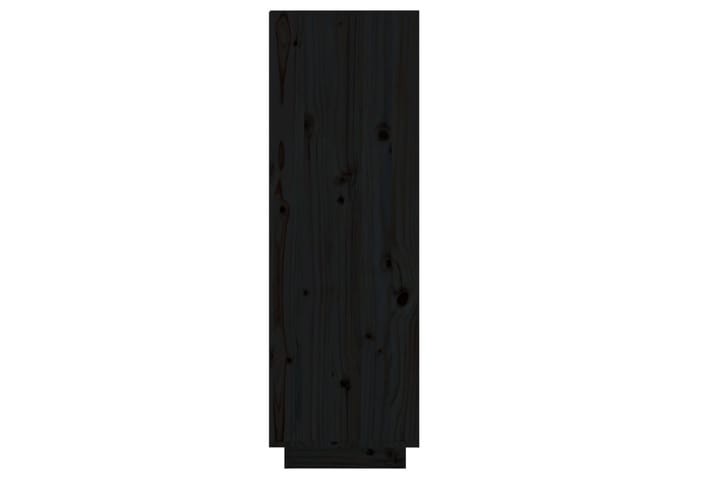 beBasic Kenkäkaappi musta 34x30x105 cm täysi mänty - Musta - Kenkäsäilytys - Eteisen säilytys - Kenkäteline & kenkähylly