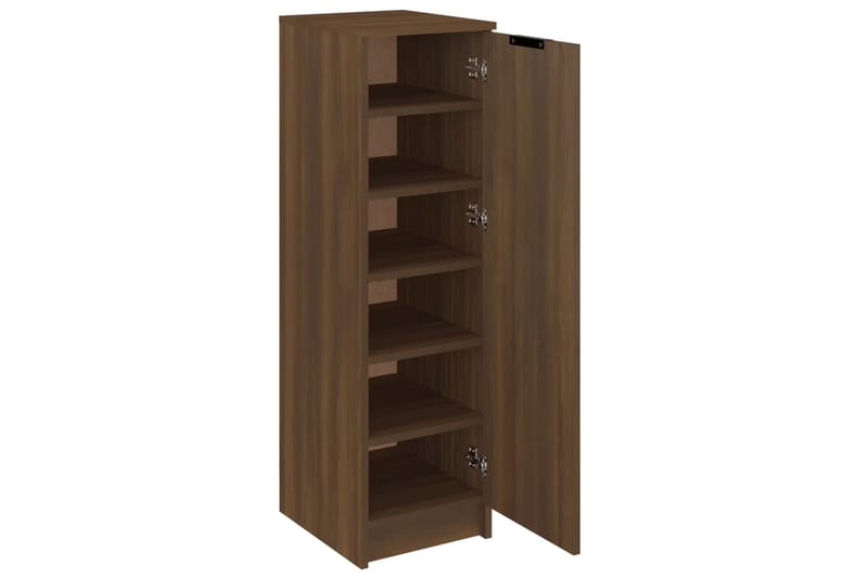 beBasic Kenkäkaappi ruskea tammi 30x35x100 cm tekninen puu - Ruskea - Säilytys - Kenkäsäilytys